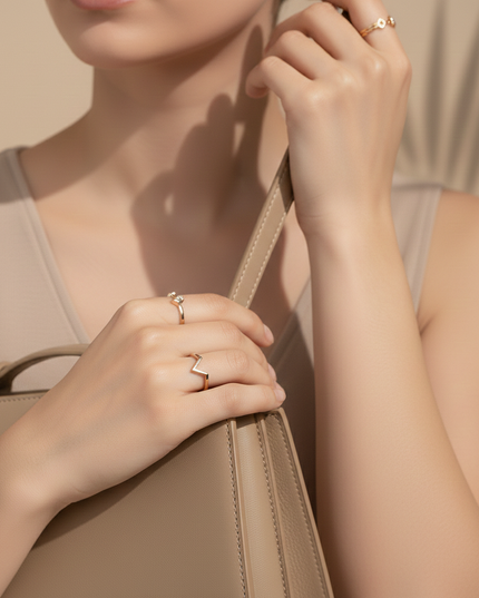 Angular Chevron Ring