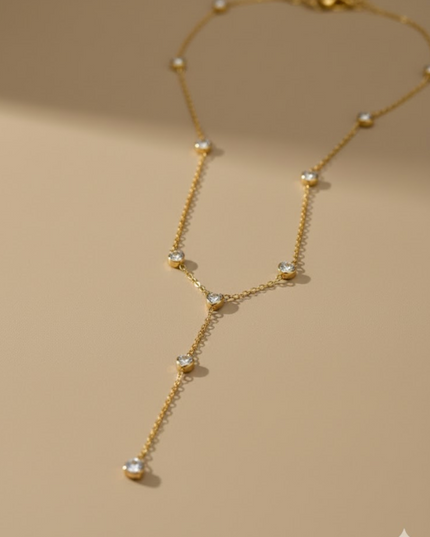 Lustre Drop Y-Necklace