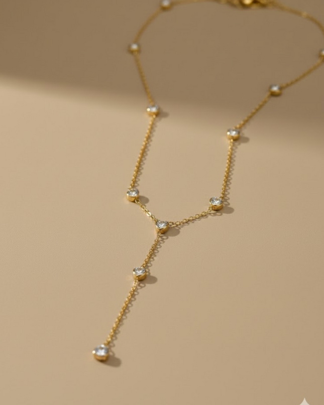 Lustre Drop Y-Necklace