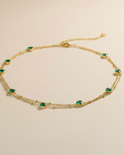 Emerald Whisper Double Waist Chain