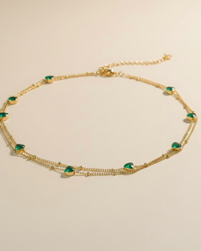 Emerald Whisper Double Waist Chain