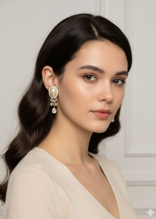 Pearl Élan Drop Earrings