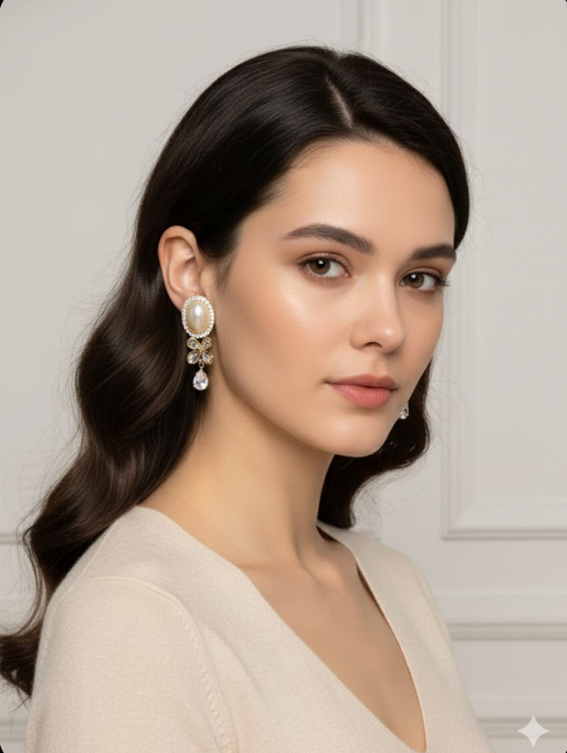 Pearl Élan Drop Earrings
