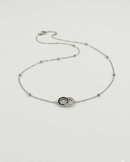 Interlink Halo Necklace