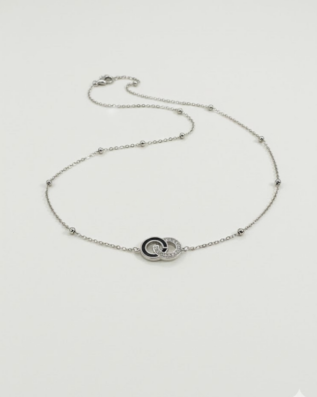 Interlink Halo Necklace